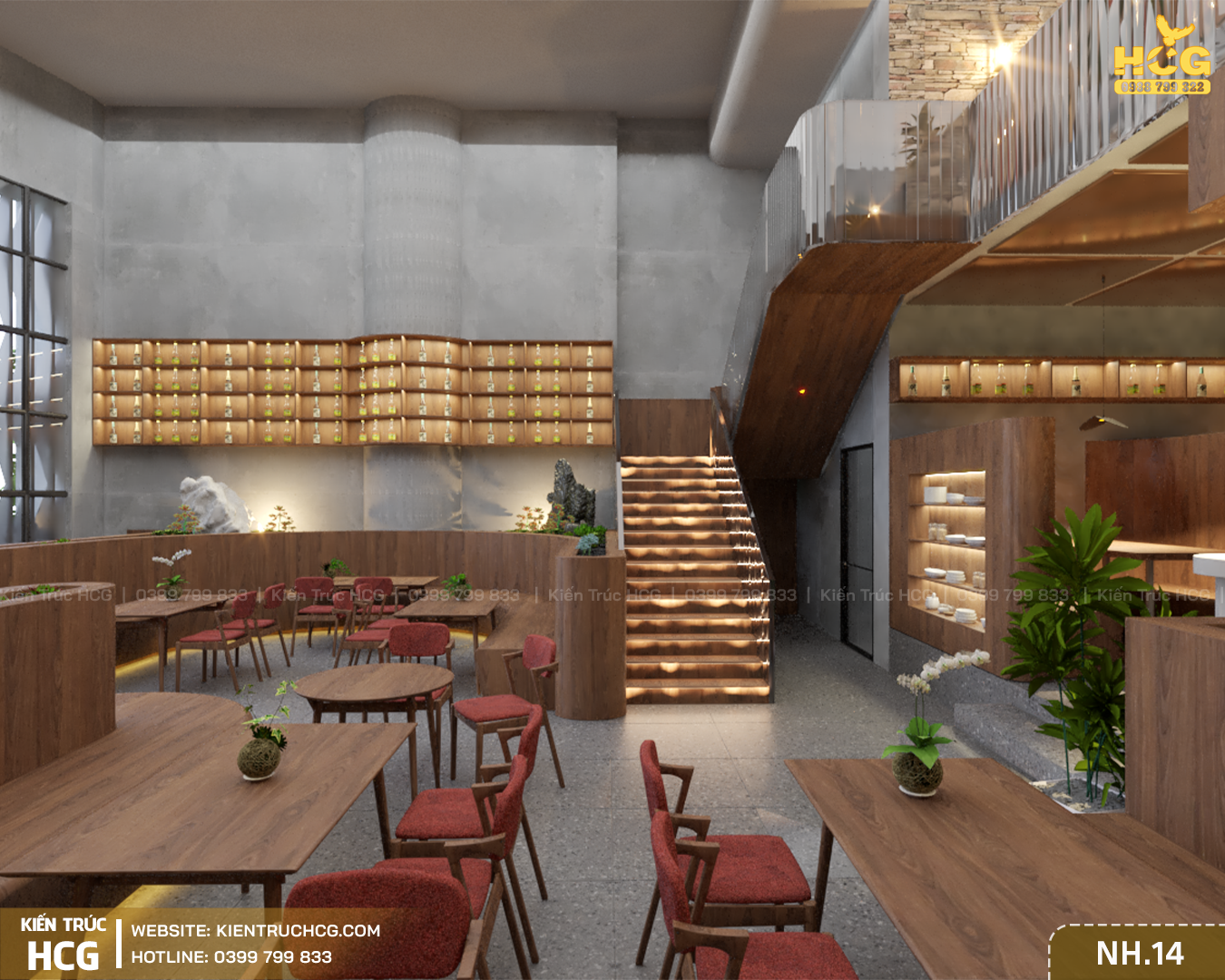 Thiết Kế Nội Thất Quán Cafe Hiện Đại