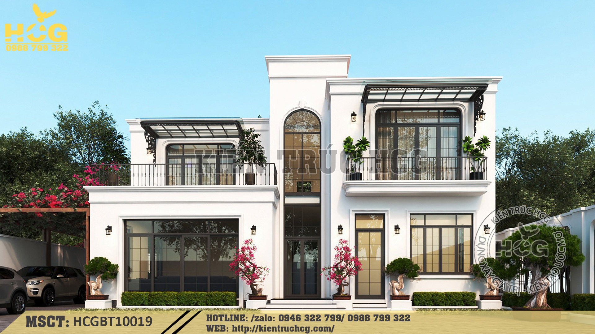 THIẾT KẾ MẪU VILLA 2 TẦNG ĐỘC ĐÁO