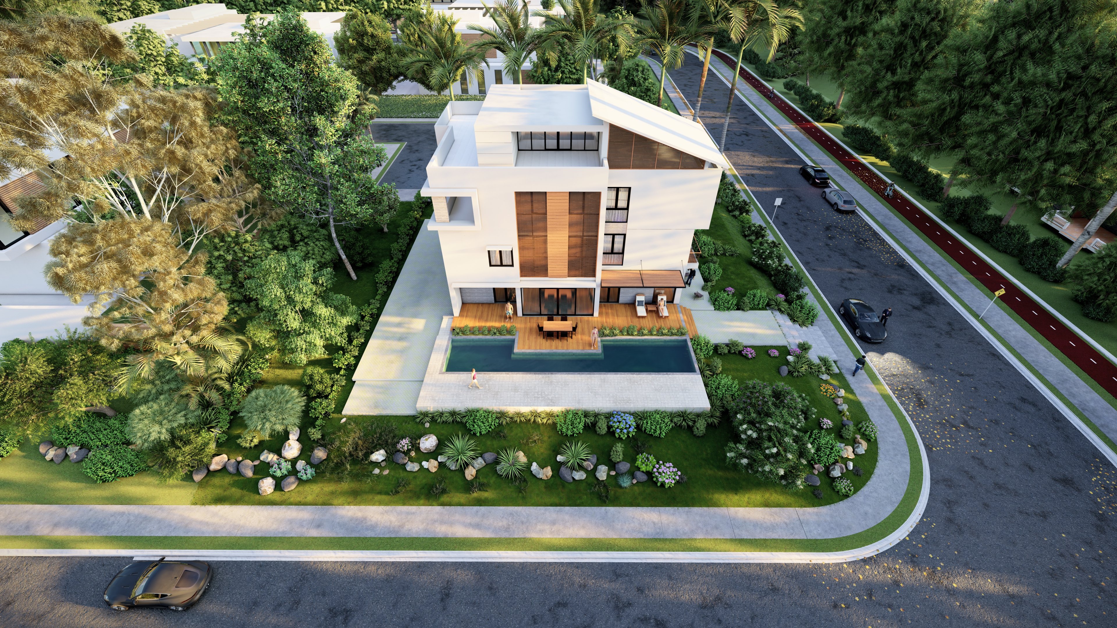 THIẾT KẾ VILLA 3 TẦNG ĐẸP HIỆN ĐẠI