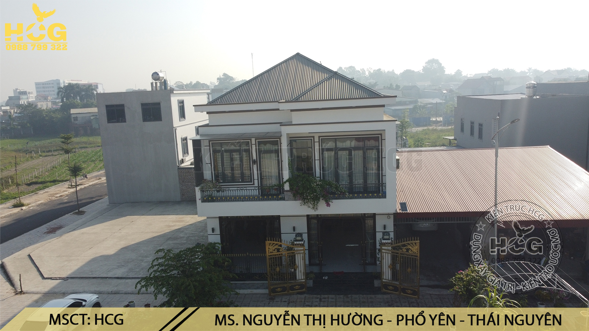 Mẫu BIỆT THỰ 2 Tầng ĐẸP HIỆN ĐẠI SANG TRỌNG Tại Phổ Yên Thái Nguyên