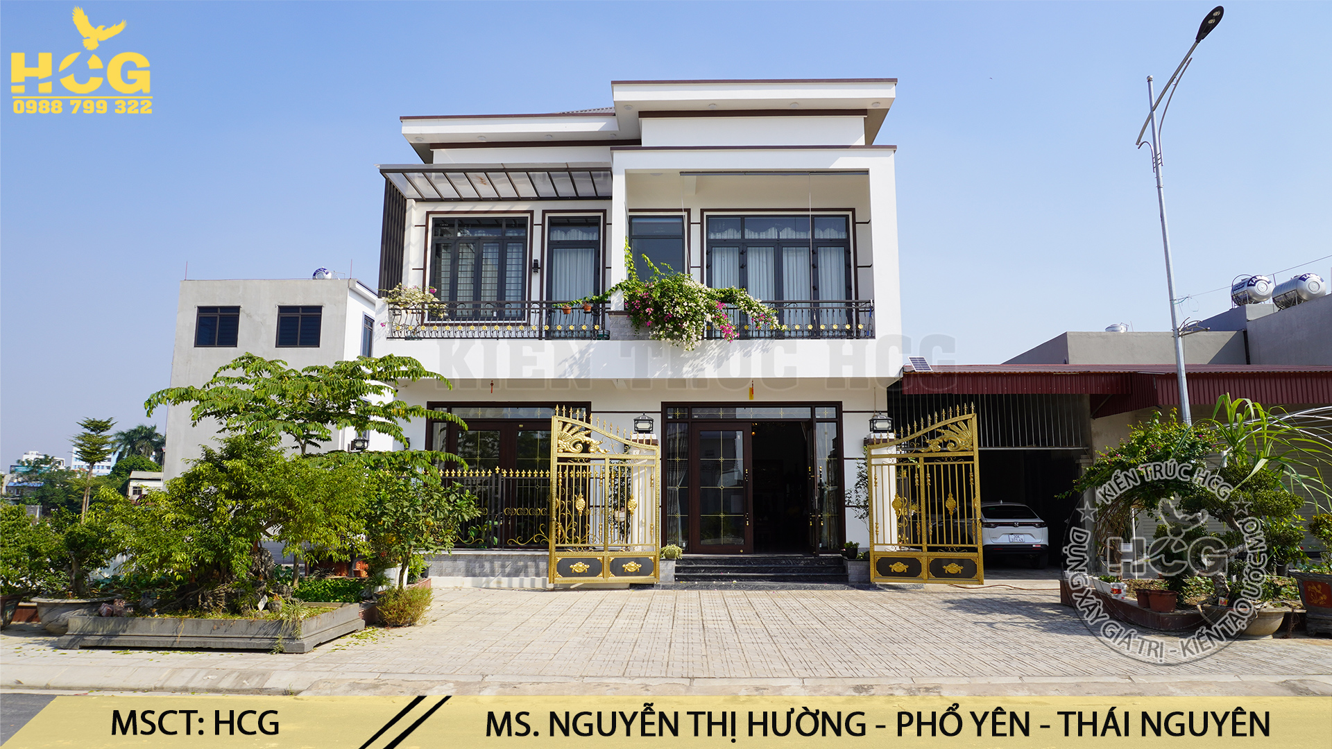 Mẫu BIỆT THỰ 2 Tầng ĐẸP HIỆN ĐẠI SANG TRỌNG Tại Phổ Yên Thái Nguyên